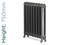 PA-SLO-750-TH - Paladin Sloane 2 Column Cast Iron Radiator H750mm x W2792mm PA-SLO-750-TH - Paladin Sloane 2 Column Cast Iron Radiator H750mm x W2792mm